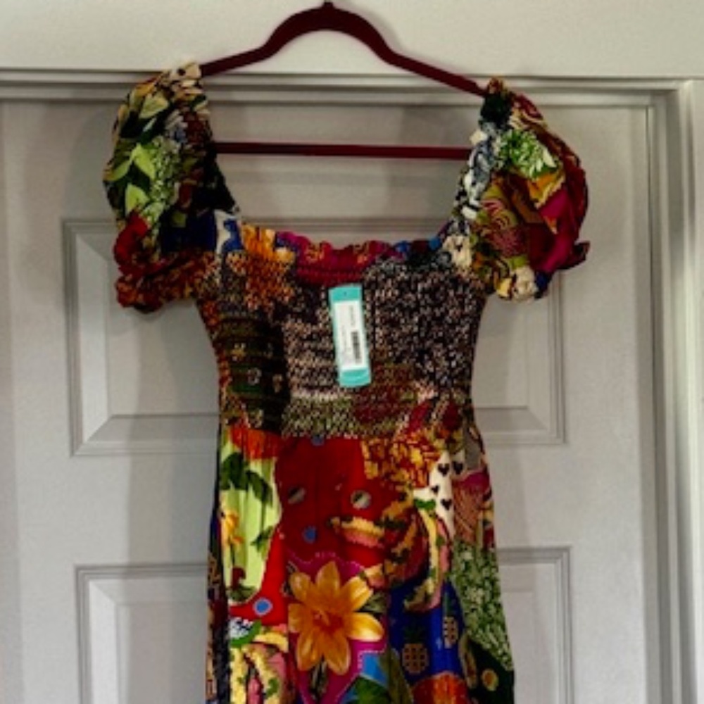 Farm Rio Sunny Mix Midi-dress Size M